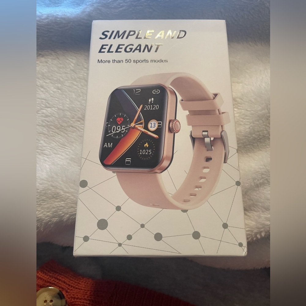 RUDDOG 1.85" Screen Android Fitness Watch Step Counter, Heart Rate Sleep Monitor